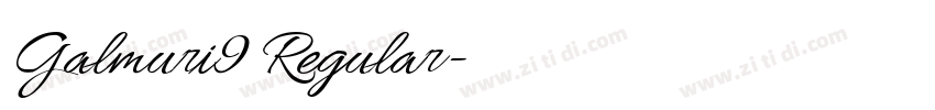 Galmuri9 Regular字体转换